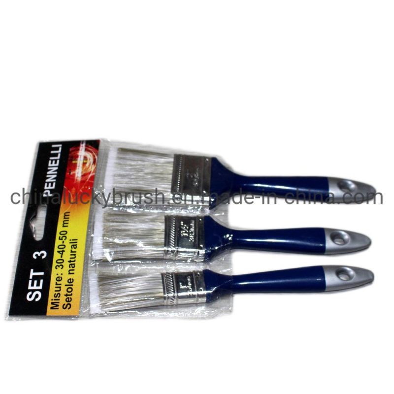 High Quality Plastic Handle Bristle Paint Brush (YY-616)