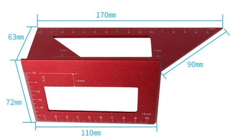 Aluminum Alloy Multifunctional Angle Ruler