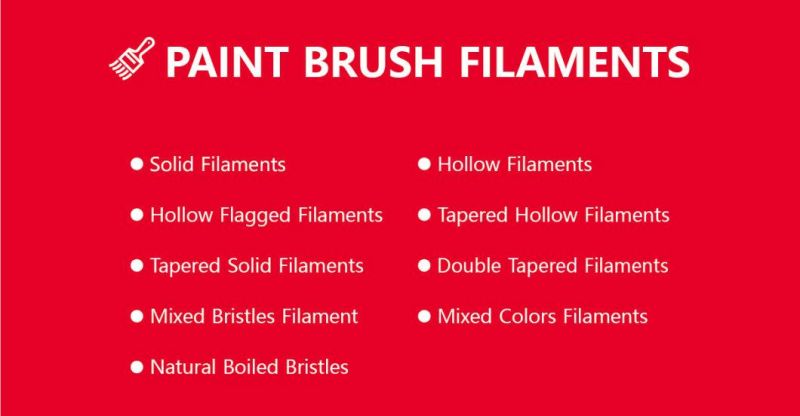 Very Similar Imitation Natural White Boiled Bristle for Paint Brush