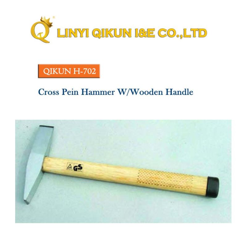 H-654 Construction Hardware Hand Tools Mason Hammer with Wooden Handle