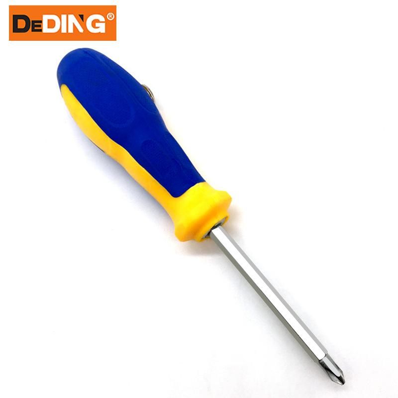 Good Quality CRV Material Anti Slip Slotted Cross Screwdriver