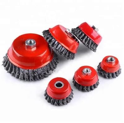 Bowl Shaped Twisted Steel Wire Brush