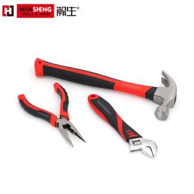 15 Set, Household Set Tools, Plastic Toolbox, Combination, Set, Gift Tools, Made of Carbon Steel, Polish, Pliers, Wire Clamp, Hammer, Wrench, Snips