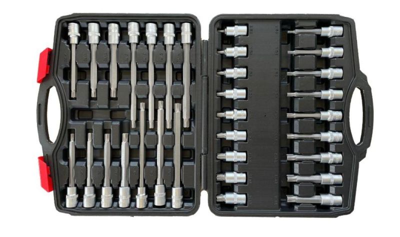 32PCS Dr Car Repair Tool Box Spanner Chrome Vanadium Hand Tools and Ratchet Wrench Socket Set