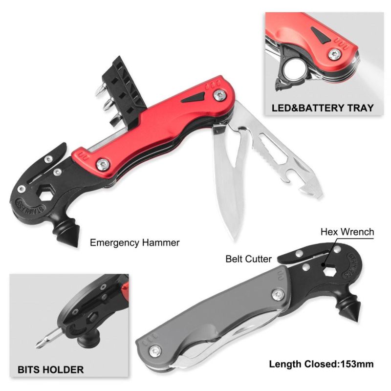 Multi Function Tool Multi Tool Combination Survival Hammer (#8457F)