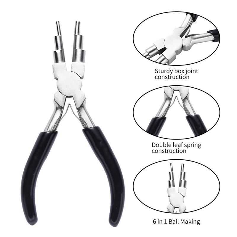 Forming 3 Three Step Wire Bending Looping Concave Round Nose Pliers