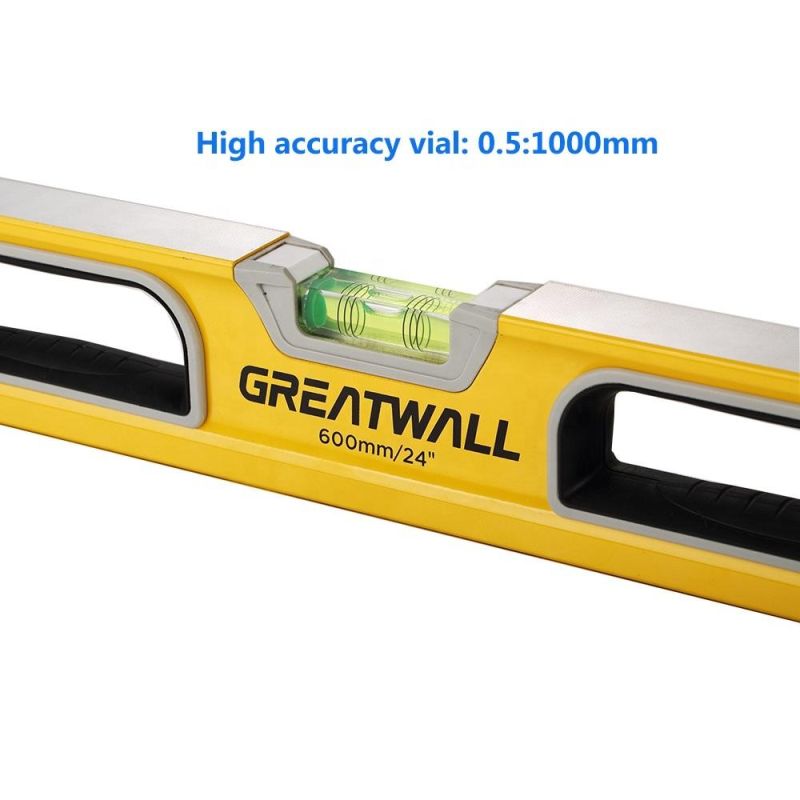 400-2000mm Heavy Duty High Accuracy Level with Strong Magnets Aluminum Spirit Level