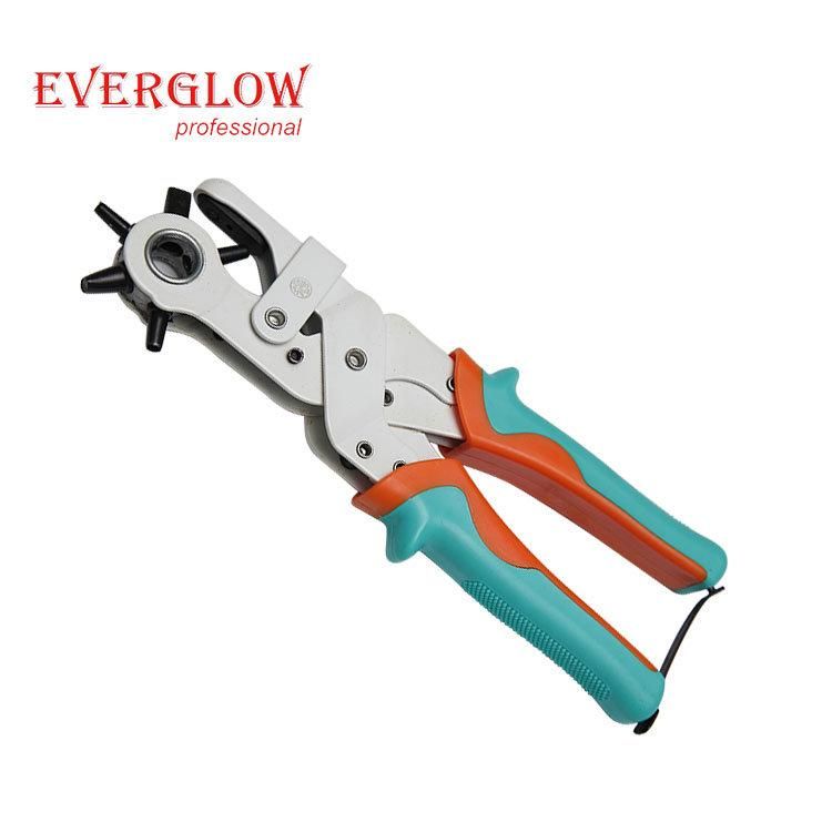 Heavy Duty Leather Hole Punch Hand Pliers Belt Holes 6 Sized Punches