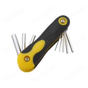 Cr-V 8PCS Folding Hex Key Set Wrench for Hardware Hand Tool