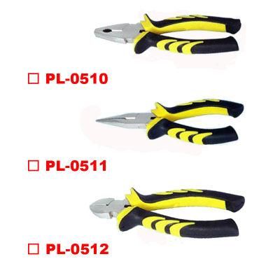 American Type Combination/Diagonal Cutting/Long Nose Pliers with Two Color Handle
