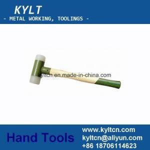 China Factory Price Rubber Mallet Hammer with Wood Grip/Handle
