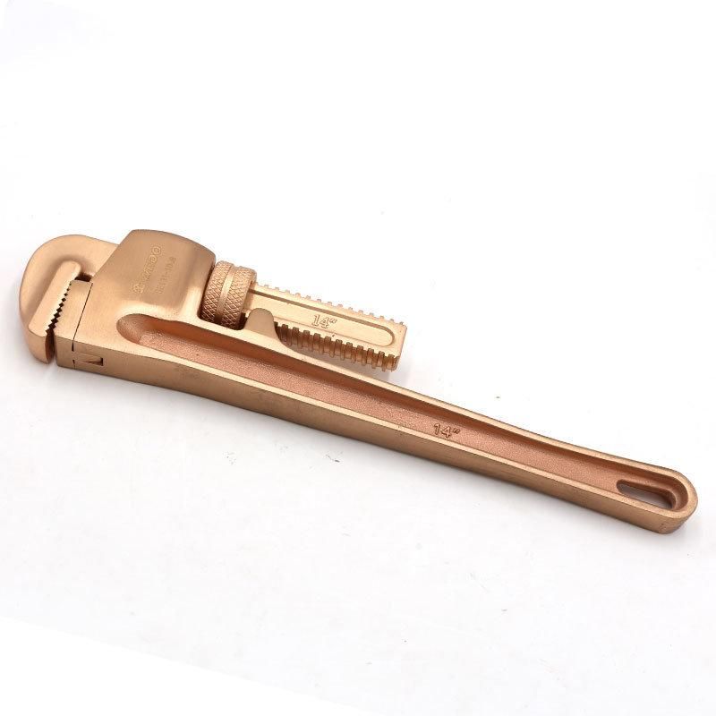 WEDO High Quality Beryllium Copper Pipe Wrench (American Type) Non-Magnetic/Sparking Pipe Spanner