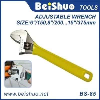 Forging Adjustable Wrench with Rubber Handle