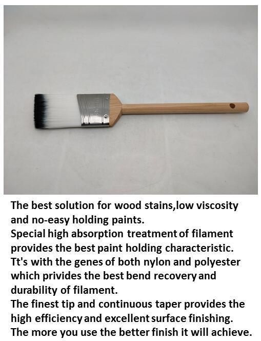 High Quality Pet Paint Brush with Wooden Handle