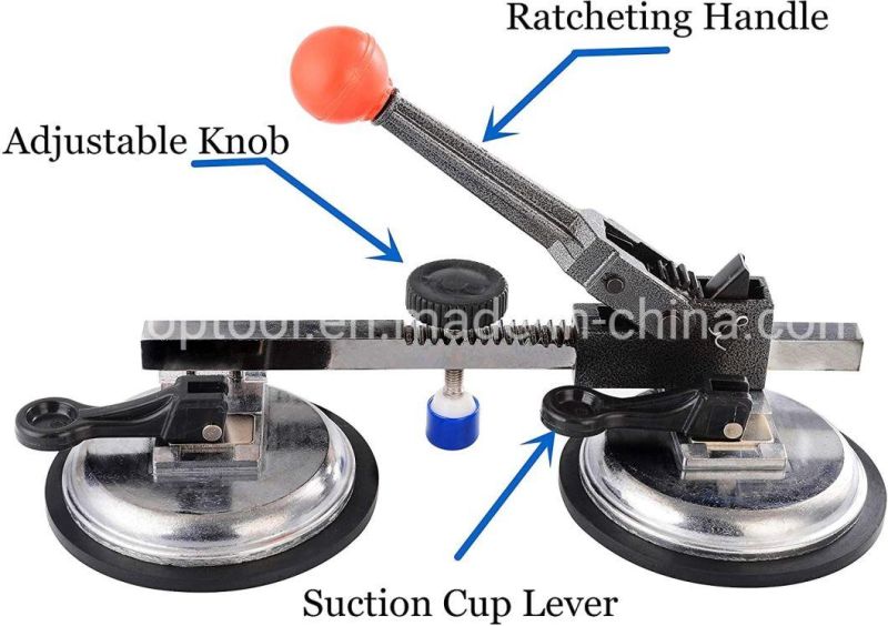 Ratchet Seam Setter 4-1/2 Inch Vacuum Suction Cup for Seam Joining and Leveling, Profession Counter Top Installation Seaming Tool for Granite Stone Marble Slab