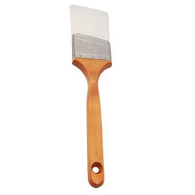 Pet Two Color Filament Cheap Angular Sash Brushes Long Handle with Stain Wood