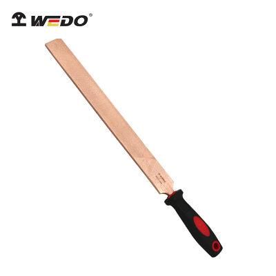 WEDO Beryllium Copper File Non-Sparking/Magnetic Flat File Fiberglass Handle