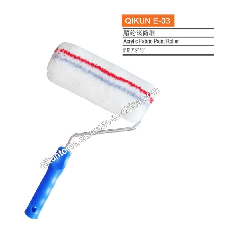 E-01 Hardware Decorate Paint Hand Tools Plastic Handle Acrylic Fabric Paint Roller