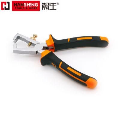 Made of Carbon Steel, Pearl-Nickel Plated, Nickel Plated PVC Handles, German Type, Pliers, Wire Stripping Pliers