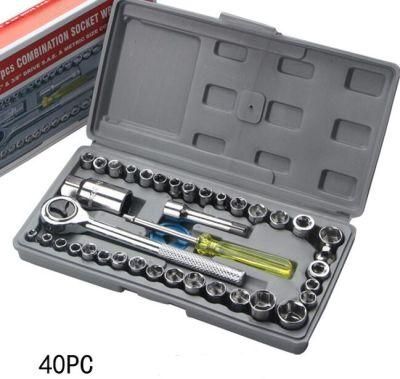 40 Sets of Car and Motorcycle Tools Socket Set Spot Wholesale Wrench Sleeve Combination