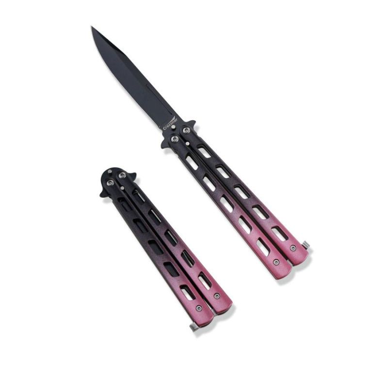 Survival Knife with Automatic Knife Blade and Saw