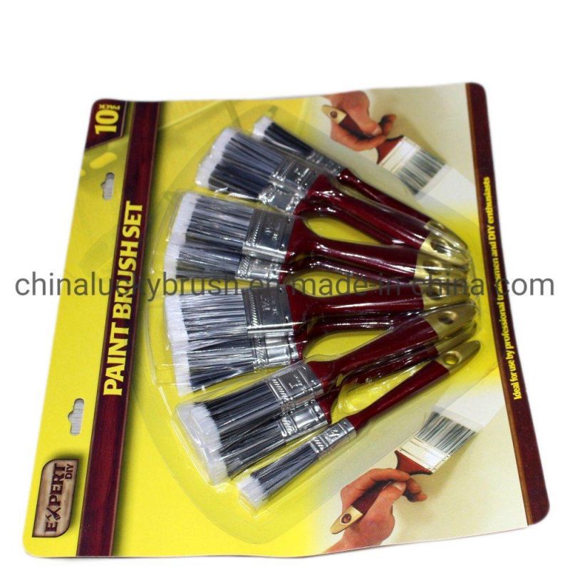 High Quality Plastic Handle Bristle Paint Brush (YY-616)