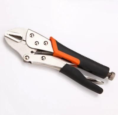 Nickel Plated, Straight Jaw, Curved Jaw, Round Jaw, Locking Pliers, Carbon Steel, Pliers, Chain Type Locking Pliers