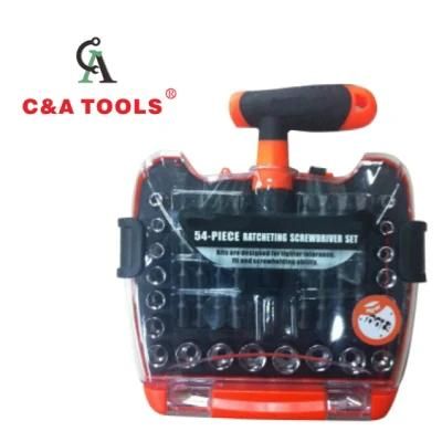 54PC Ratchet Screwdriver Set Tools Set