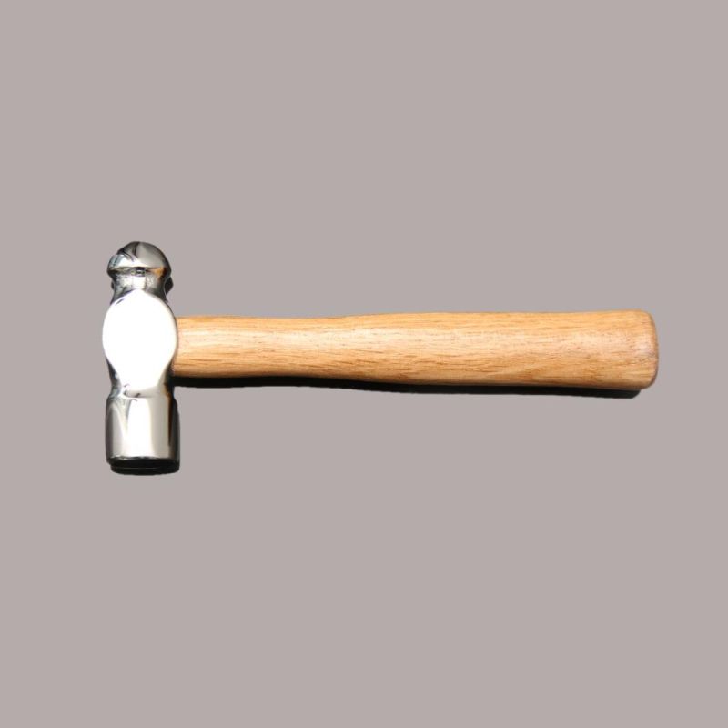 DIY Stamping Hammer Round Head Hammer with Wooden Handle