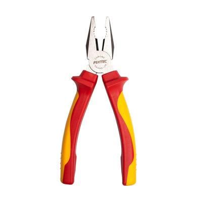 Fixtec 7&quot; Cr-V Insulated Combination Plier VDE Certification Multi Tool Plier Tools