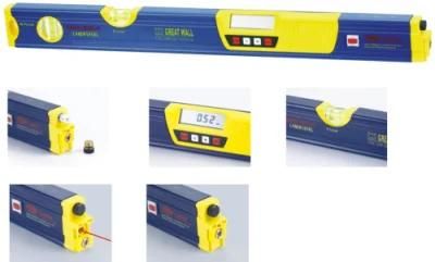 Great Wall Brand New Design 600mm Digital Spirit Level with Laser Level Funtion