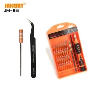 Jakemy OEM 33 in 1 Multifunctional DIY Repairing Gadgets Screwdriver Tool Set with Plastic Case for Cellphone Computer