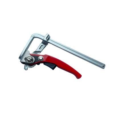 Heavy Duty DIY Woodworking Hand Tool Quick Grip Ratcheting Release Table Steel Ratchet F Clamp