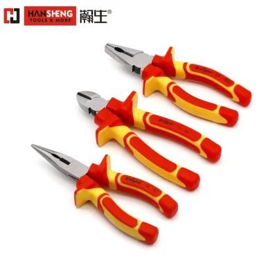 Professional Hand Tool, VDE Combination Pliers, Hand Tools, Hardware Tools, Cutting Tools, with 1000V Handle, VDE Pliers, Insulating Tool