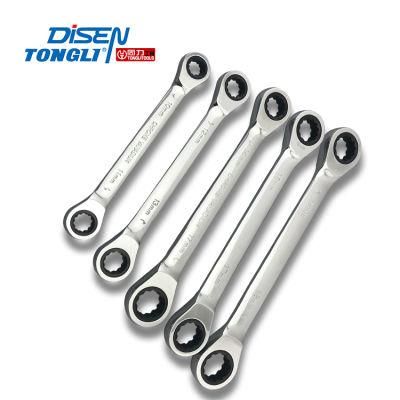 Fast Double-Headed Ratchet Spanner Universal Tool Torx Wrench Auto Repair Maintenance Hardware