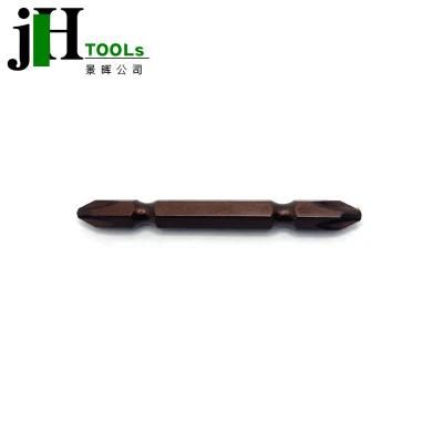 China Customized 65mm Sandblasting Cooper Brown Finishing Philips Screw Driver Bit