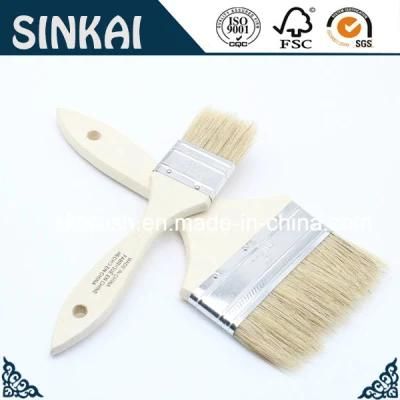 Pure Bristle Chip Brushes with Wood Handle