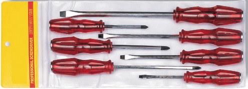 7PCS Go Through Screwdriver Set in Double Blister High Quality Hardware