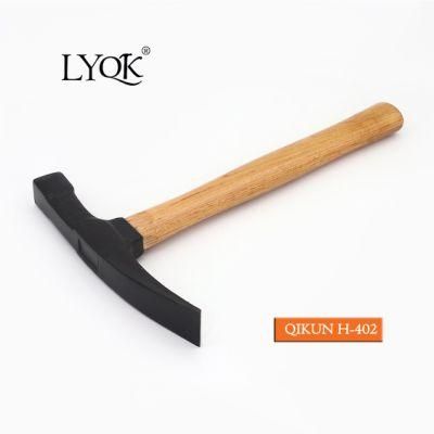 H-402 Construction Hardware Hand Tools Fiberglass Rubber Handle German Type Bricklayer Mason Hammer