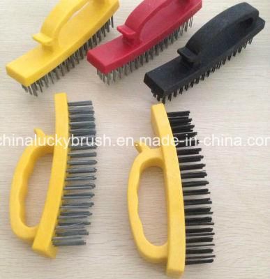 Plastic Holder Steel Wire Polishing Brush (YY-432)