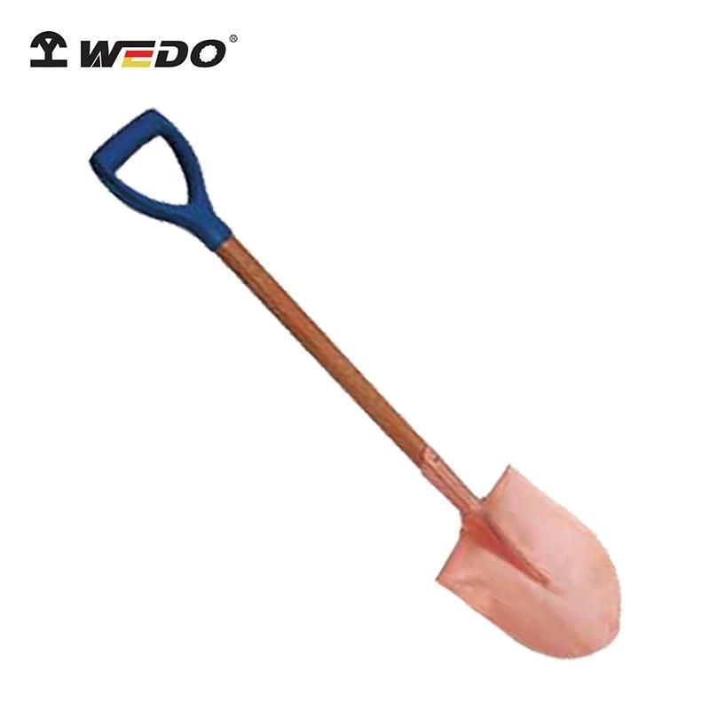 WEDO 33" Beryllium Copper Shovel Non-Sparking Round Point Shovel Multi-Function Shovel