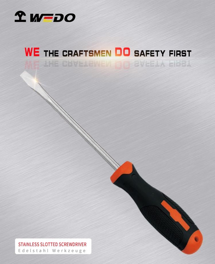 WEDO Stainless Steel Slotted Screwdriver 304/316/420 Material Available
