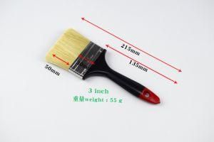 Polyester Brush Wire with Red Tail and Black Wooden Handle Paint Brush for Decoration