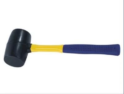 Safety Fiber Glass Handle Hammer Tools Rubber Mallet 16oz Rubber Sledge Hammer