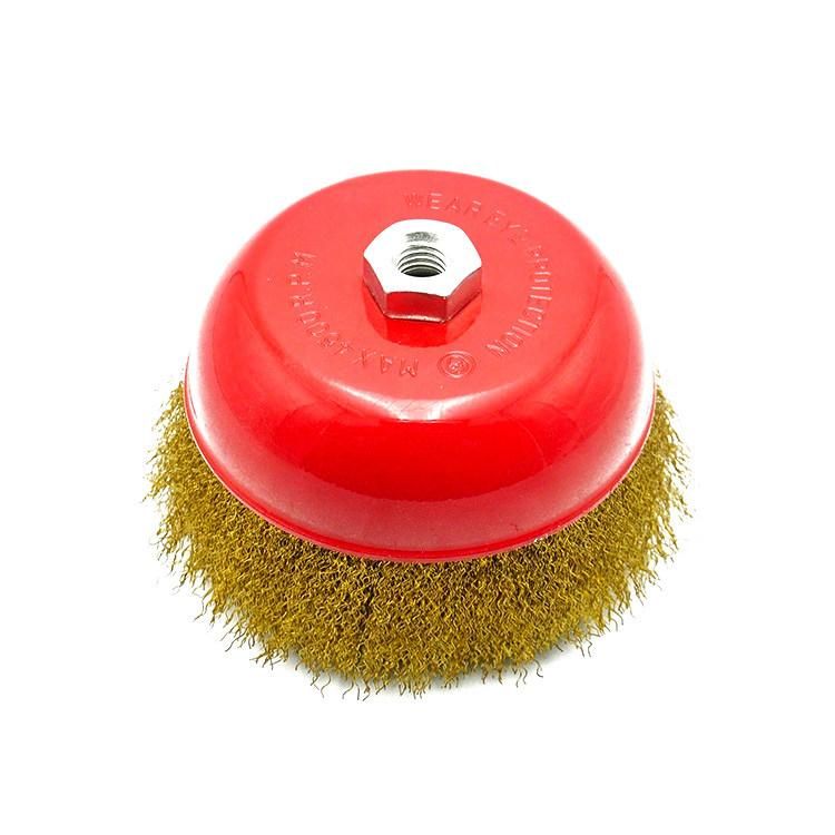 Griding Tools Brass Steel Wire Brush Cup Metal Brush in Guangzhou