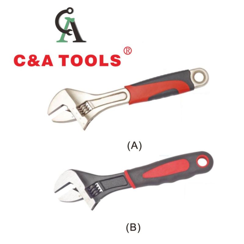 American Type Two-Color Plastic Handle Adjustable Wrench