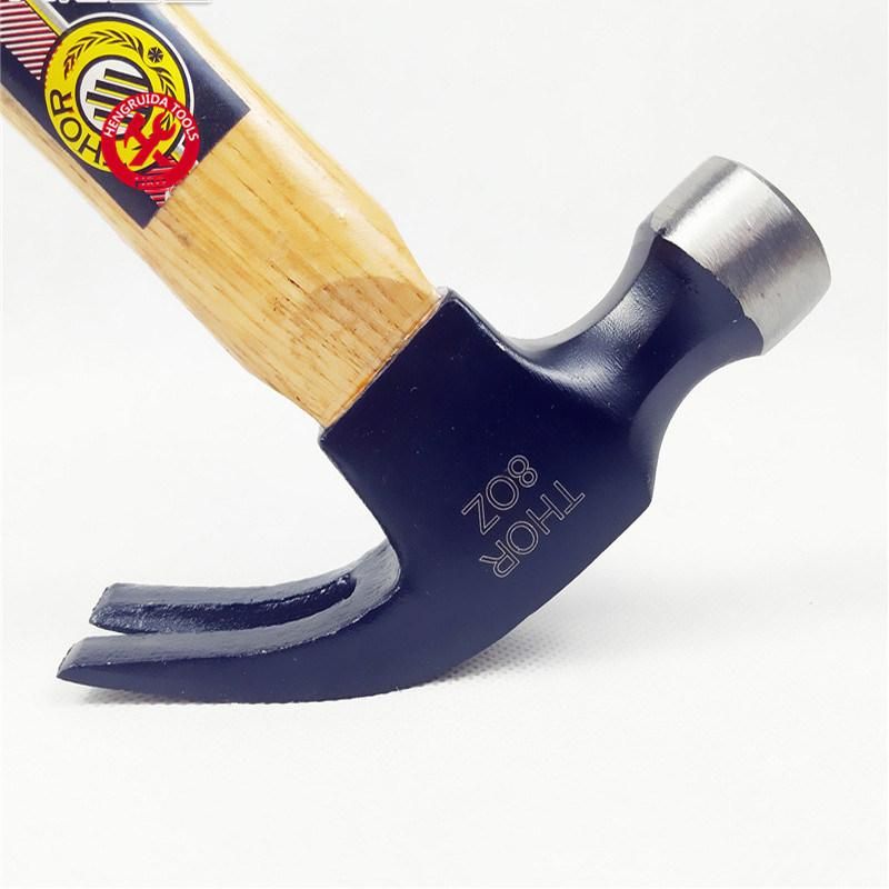 Claw Hammer with Bleached Wooden Handle