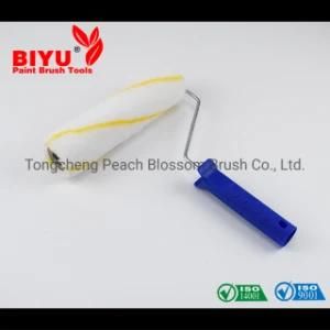 Hot Sale Ployester Yellow and White Paint Roller Brush