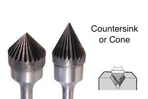 Full line of carbide rotary burrs for deburring