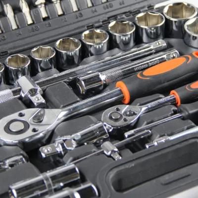 94PCS Cr-V Hand Tool Set Carbon Steel Socket Set Ratchet Wrench